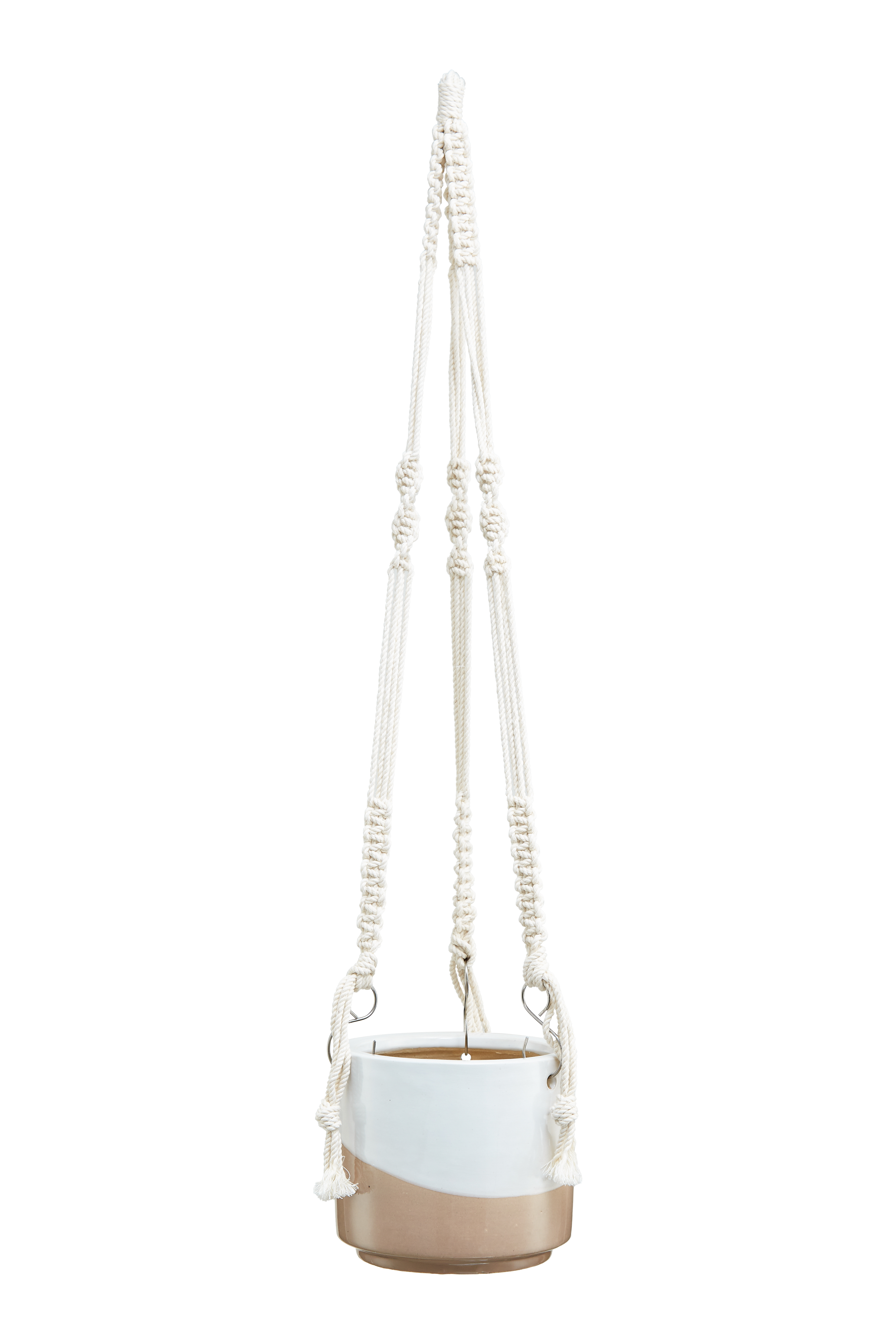 Hanging Planter - Macrame Plant Hanger - 5 inch planter