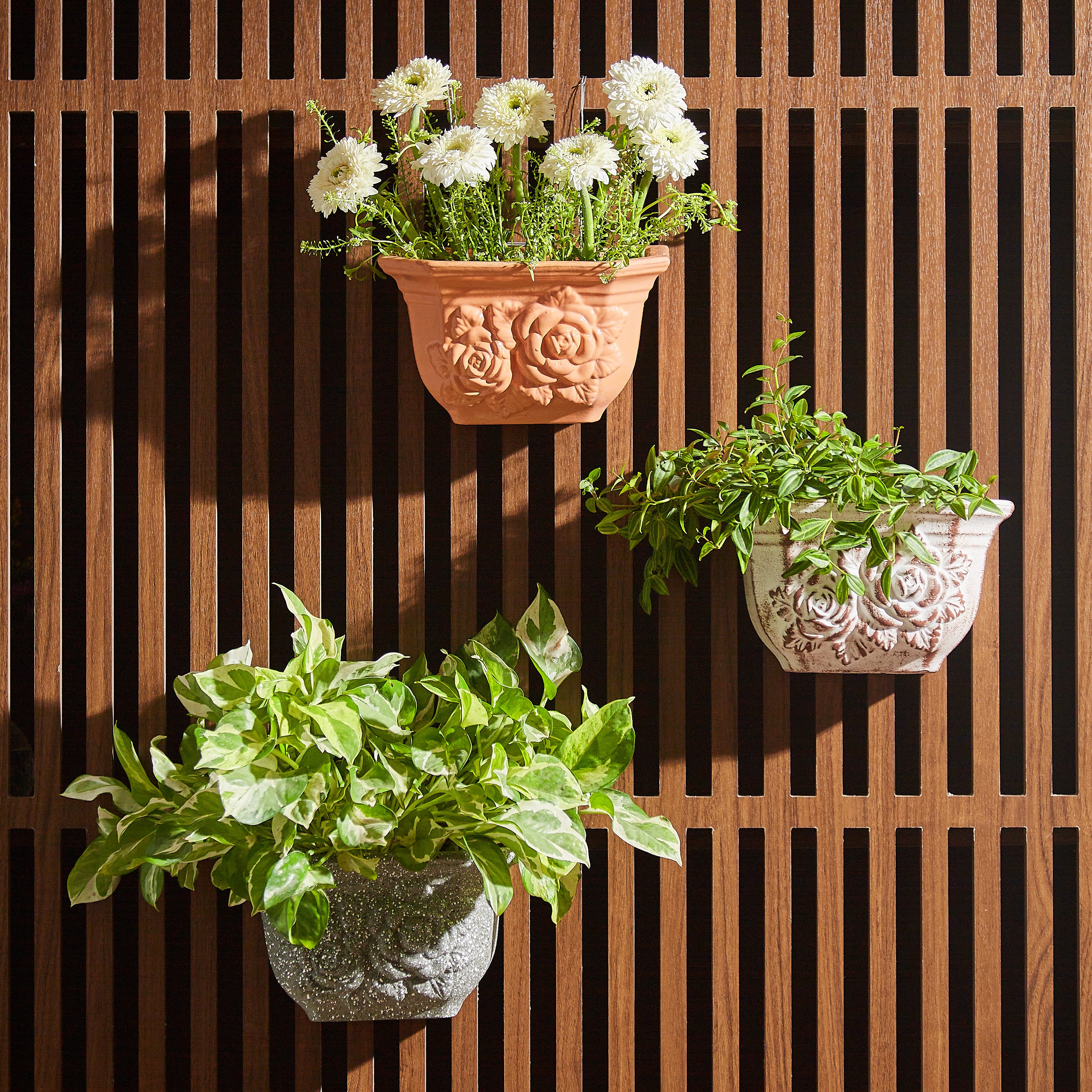 Wall Planter - Railing Hanging Planter - Balcony Planters -  Vertical Planter - Planters for Outdoor Plants